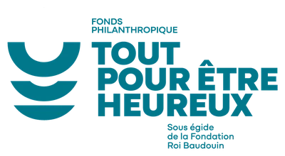 Logo du fonds philanthropique Tout pour être heureux, sous égide de la Fondation Roi Baudouin